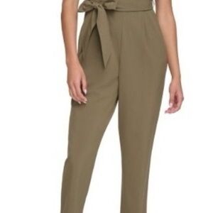 Calvin Klein Olive Green Short sleeve Jumpsuit